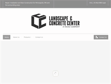 Tablet Screenshot of landscapeandconcretecenter.com